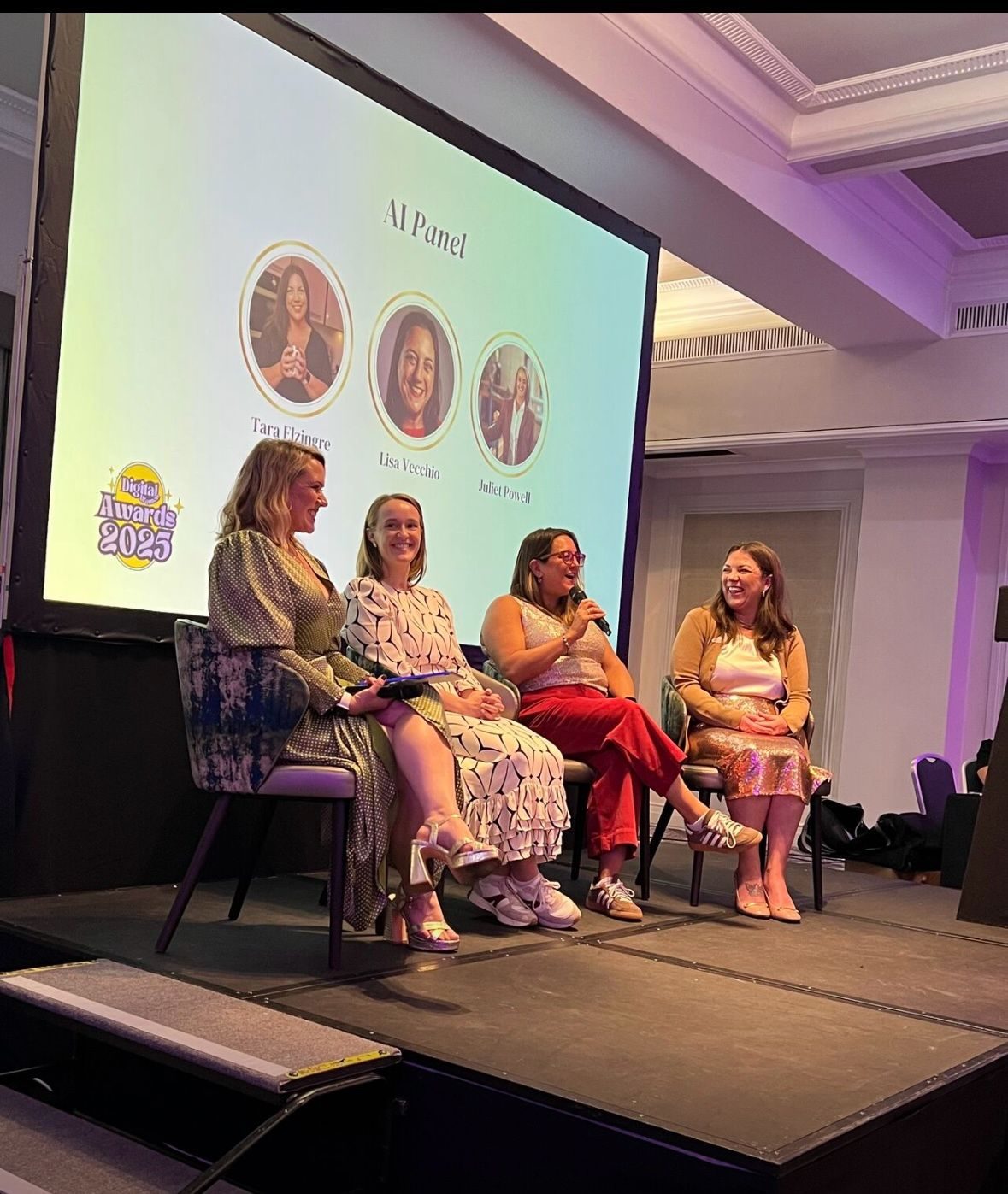 Lisa on the AI panel at Digital Women Awards