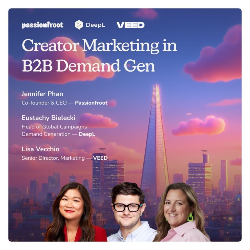 Creator Marketing in B2B Demand Gen webinar card