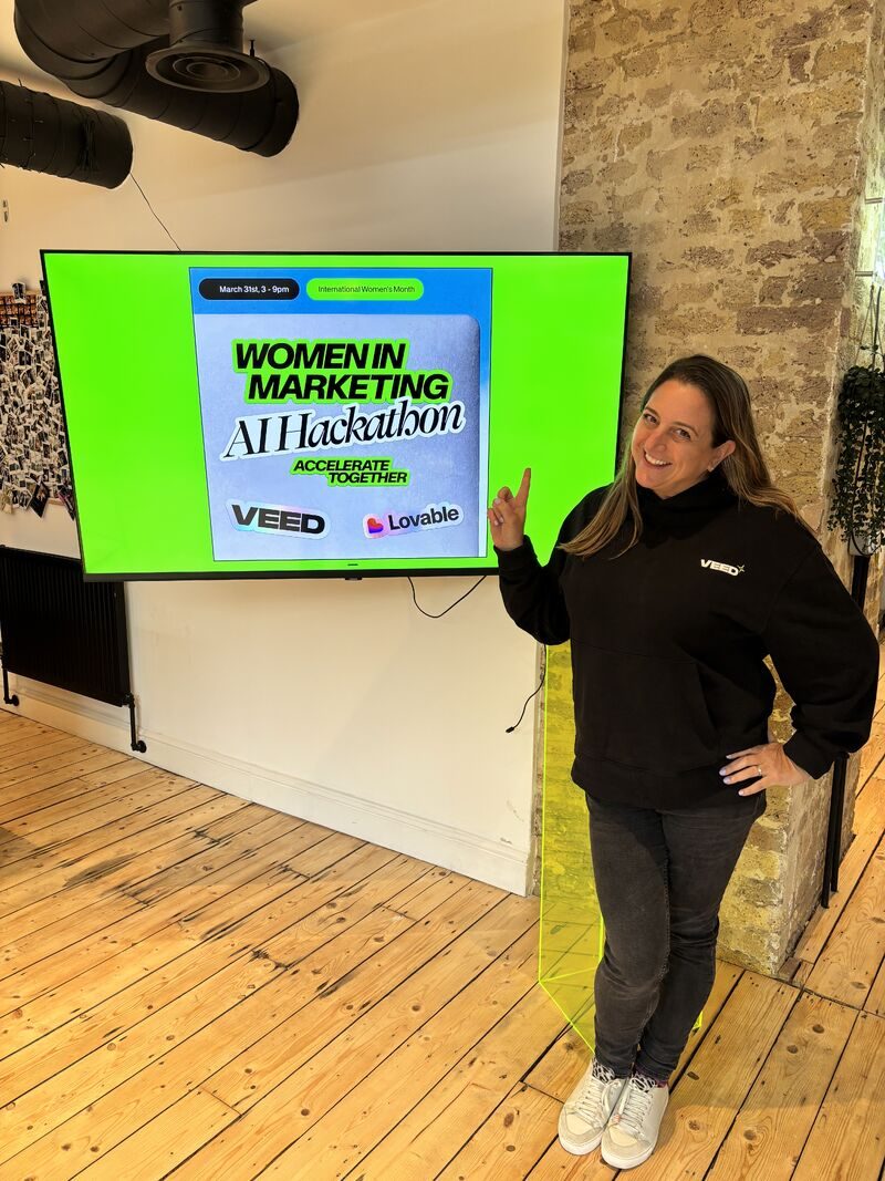 Lisa at the Women in Marketing AI Hackathon